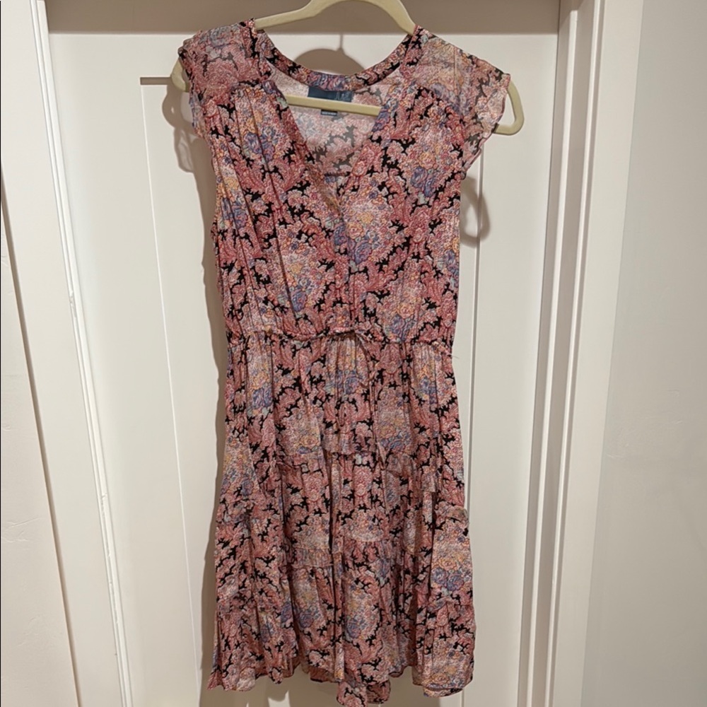 Floral Pink Sleeveless Dress- Anthropologie